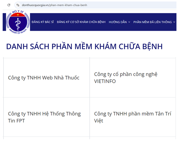 VietInfo kết nối thành công HIS với CSDL Dược Quốc gia, Cổng giám định BHYT
